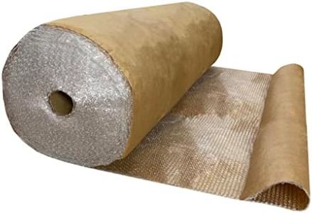 Bubble Cushioning Protective Packaging, kraft paper (125' Length x 48" Wide)