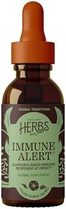 Herbs Etc. Immune Alert Classic Liquid Extract - Natural Resilience Supplement for Seasonal Support - Andrographis, Echinacea & Elderberry - Vegan, Gluten-Free & Organic - 1 fl oz (40 Servings)