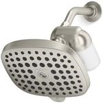 KOHLER R24670-G-BN Aquifer Filtered Showerhead with Water Filter System, Multifunction Shower Head and Filter Combo Kit for Skin and Hair, Vibrant Brushed Nickel