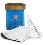 GreatShield Fine Jewelry Cleaner Solution Kit with Cleaning Brush, Polishing Microfiber Cloths and Basket, Suitable for Gold, Platinum, Titanium, Diamond, Crystal, Bracelet, Rings, Necklace, Earrings