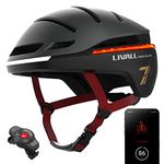 LIVALL EVO21 Smart Cycle Helmet with Smart Lighting, 360 Degree Visibility, Fall Detection and SOS Alert, Dark Night, M (54-58cm)