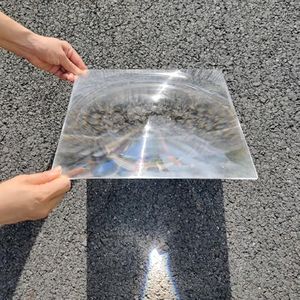 Fresnel Lens Large, 300x300mm, Focal Length 600mm, Acrylic Lens (not Glass),Olar death ray for Physics Classroom,Magnifiying Sheet Fire Starter for Solar Heating, Solar Oven. (Focal length 600mm)