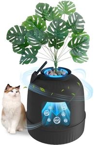 Lifewit Hidden Plant Cat Litter Box with Electric Odor Control System Black