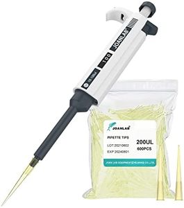 JOANLAB Micropipette 10-100ul Manual Adjustable Single Channel Pipettes High Accurate Lab Pipettes with 600pcs Pipette Tips