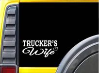 EZ-STIK Trucker's Wife K349 8 inch Sticker Truck Driver Decal