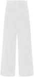 GRAPENT Wide Leg Pants Women Plus Size Wide Leg White Pants White Pants Winter Pants for Women Warm High Waisted Corduroy Pants Pantalones De Mujer White Size X-Large US Size 16 to Size 18