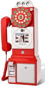 RetroVox Video & Audio Guest Book Wedding Phone Guestbook Creative Easy to Use & Fun Engagements Anniversaries Baby Showers Graduation (B Red)