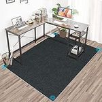 Office Chair Mat for Hart Floors Area Rug Hriiiiya Office Chair Mat Version -39" X 55" Desk Carpet Anti Slip Floor Mat Rug Floor Slip Rug Pad Hardwood Floor Protector Duty Floor Protector