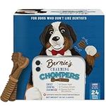 Bernie's Charming Chompers - Daily Dental Chews for Dogs 50-100 Lbs. - 24 Count - Cleans Teeth, Freshens Breath, Boosts Oral-Gut Microbiome. Easy to Digest, Supports Healthy Digestion Naturally