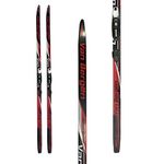 VAN BERGËN - Waxeless Cross Country XC Skis with Skintec Technology and Rottefella NNN Bindings - Lightweight Touring Classic Ski - Fast and Efficient Skiing - Black and Red - 52X48X50 195 CM