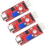 Kiro&Seeu 3PCS High Sensitivity Microphone Sensor AVR PIC Sound Detection Module Compatible with Arduino Raspberry Pi STM32