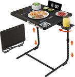 Adjustable TV Tray Black Dinner - F