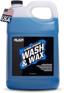 Slick Products Hybrid Ceramic Wash & Wax Super Concentrate – Extra Thick Foaming Car Shampoo & Motorcycle Wash Soap with Wax Protection – Perfect for Foam Cannon – 128 oz.