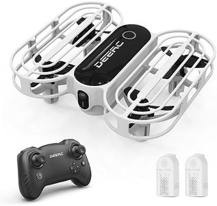DEERC D11 Mini Drone per Bambini, LED RC Quadcopter con Lancio per Andare, Circle Fly, 3D Flip, Mantenimento Altitudine, 3 Velocità, 3 Batterie per 24 Minuti, Regali Giocattoli per Ragazzi e Ragazze