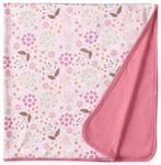 Magnificent Baby Girls Newborn Reversible Blanket, Mod Floral, One Size