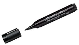 Faber-Castell Art & Graphic Pitt Artist Pen Big Brush India Ink Pen, Black, Single Pitt Pen, For Art, Craft, Drawing, Sketching, Home, School, University, Colouring