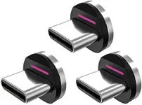 Statik 360 Pro Magnetic Connectors Tips for Fast Charging - Only Compatible with Statik360 Pro Magnet Phone Charger Cable - 3-Pack Includes Type USB C Magnetic Adapter - Compatible with USB C Devices