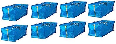 Ikea Frakta Storage Bag,Extra Large - Blue -- 8 PACK