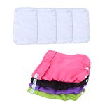 Teamoy Reusable Female Dog Diapers with Removable Pads(Pack of 4), Washable Doggie Diaper Wraps for Female Dogs, Super-Absorbent, Comfortable and Stylish, M