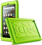 Poetic All-New Fire 7 Tablet Case (9th Gen, 2019 Release), Heavy Duty Shockproof Kids Friendly Silicone Protective Case Cover, Corner Protection, Sound-Amplification Feature, Green