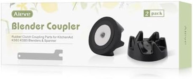 Aieve Blender Coupler for KitchenAid 9704230, 2 Pack Replacement Blender, Rubber Clutch Coupling Parts with Spanner Compatible with KitchenAid KSB3 KSB5 Blender