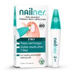 Nailner Fungal Nail Treatment Pen 4 ml - Extra Strong Anti Fungal Nail Treatment for Toenails - 2 in 1 Treat & Prevent Toe Nail Fungus - Antifungal Nail Infection - Clinically Tested & Fast Results