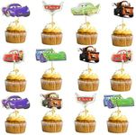 24pcs the Cars Cupcake Toppers cake decoration for boys