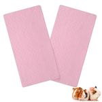 Scenereal Guinea Pig Cage Liner, Fleece Liner 2 Pack - Strong Water Absorption Guinea Pig Bed Reusable Washable Pee Pads, Soft and Comfortable Mat for Small Animals Chinchillas Rabbits Hamster Bunny