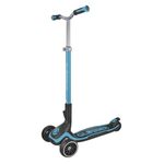 Globber Ultimum Scooter | 3-Wheel Kick Scooter for Adults & Kids 5+ | Foldable Kick Scooter with Safe, Non-Slip Deck & Premium Brakes (Sky Blue)