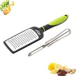 SIGNAMIO® 2 Pcs Combo of Hand Kadukas Cheese Grater and Peeler for Kitchen Stainless Steel Carrot, Greater, Ginger, Slicer, Vegetable, Fruit Grinder - (Grater and Peeler)