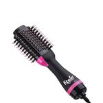 Ktein 4-In-1 Hair Styling Brush : Achieve Stunning Hairstyles Effortlessly With Black Hot Air Brush - 1000 Watts