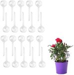 YQkangzhu 20 Pcs Plant Watering Globes, Clear Plant Self-Watering Bulbs, Plastic Flower Watering Balls, Transparent Automatic Water Device for Garden Plant Indoor Outdoor, Vacation