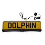 Dolphin Automotive Number Plate Mounted Parking Sensors AND Rear Reversing Camera With Guidelines