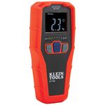 Klein Tools ET140 Pinless Moisture Meter for Non-Destructive Moisture Detection in Drywall, Wood, and Masonry; Detects up to 3/4-Inch Below Surface, Multi