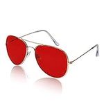 Woman’s Womens Police Fashion Sunglasses Cool Gold Red Accessories Women Baddie