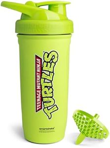 Smartshake TMNT Reforce Stainless Steel Protein Shaker Bottle 900 ml | 30 oz - Leakproof Screw-on Lid - BPA Free - Unisex - Light Green