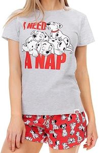 Disney Pyjama Femme | 101 Dalmatiens Pyjamas | Pyjashort Cotton Gris Medium