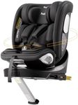 Feakaou 360 Car Seat with ISOFIX - for Newborn to 12 Years Children, i-Size (ECE R129/E4) Rotating Swivel Baby Car Seat,Group 0+1/2/3 (40-150cm),Rear Facing for Longer from Birth to 4 Years.Black.