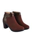 Shoetopia womens BT-3407 Brown Ankle Boot - 8 UK (BT-3407-Brown)