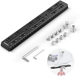 Neewer Placa de Cola de Milano Estilo Vixen de 300 mm, sillín de Placa de Montaje de Metal con Tornillo de cámara M6 de 1/10.2 cm 3/20.3 cm para Adaptador de Montaje de telescopio OTA trípode