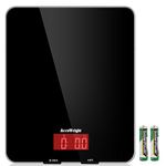 Accuweight 201B Digital Food Scale with Tempered Glass Surface, 5kg/11lb Kitchen Scale with LCD Display, 4 Units & 0.1oz/1g Precision Weight Scale for Baking Cooking Meal Prep