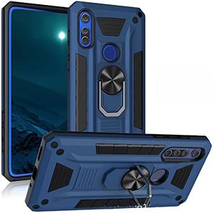 Ranyi for Jitterbug Smart3 /Lively Smart Smartphone Case, Armor Case with 360 Rotating Ring Holder Kickstand Shock Absorbing Full Body Protective Rugged Case for Jitterbug Smart3 Lively Smart -Blue