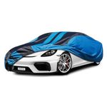 Kaugung Car Cover Waterproof Custom Fit Porsche 718 Cayman（2017-2024）, Full Exterior Cover for Automobiles Lightweight Resistant Outdoor Sun UV Rain Dust Snow Wind Protection.