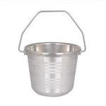 Gyarsilal's Stainless Steel Non Joint, Leak Proof Bucket, Silver, 2 L|Home Kitchen Garden Temple Bathroom|Long Life