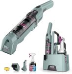 Shark StainForce Cordless Spot Cleaner Lightweight & Portable Spot, Stain, & Odour Eliminator for Carpets, Upholstery, with Storage Caddy, Accessories and 2x 500ml Cleaning Solution, HX100UKCP