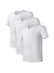 DAVID ARCHY Men's 3 Pack Cotton Undershirts Soft Comfy V-Neck T-Shirts