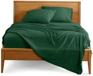 Bare Home Split California King Sheet Set - 1800 Ultra-Soft Microfiber Bed Sheets - Double Brushed - Deep Pockets - Easy Fit - 5 Piece Set - Bed Sheets (Split Cal King, Forest Green)