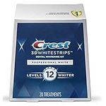 Crest 3D Whitestrips, Professional White, Teeth Whitening Strip Kit, 40 Strips (20 Count Pack)