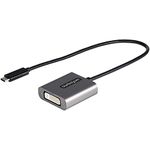 StarTech.com USB C to DVI Adapter - 1920x1200 USB Type C to DVI-D Display/Monitor Video Converter, USB-C Dongle, Thunderbolt 3 Compatible, 12" Attached Cable - Upgraded Version of CDP2DVI (CDP2DVIEC)