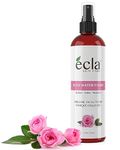 Ecla Skin care Rose Water Toner (4oz/120ml) - 100% Pure Moroccan Rosewater Facial Toner - Organic Rose Water Mist Fragrance Free & Alchohol Free for All Skin Types - Soothes & Hydrates Skin